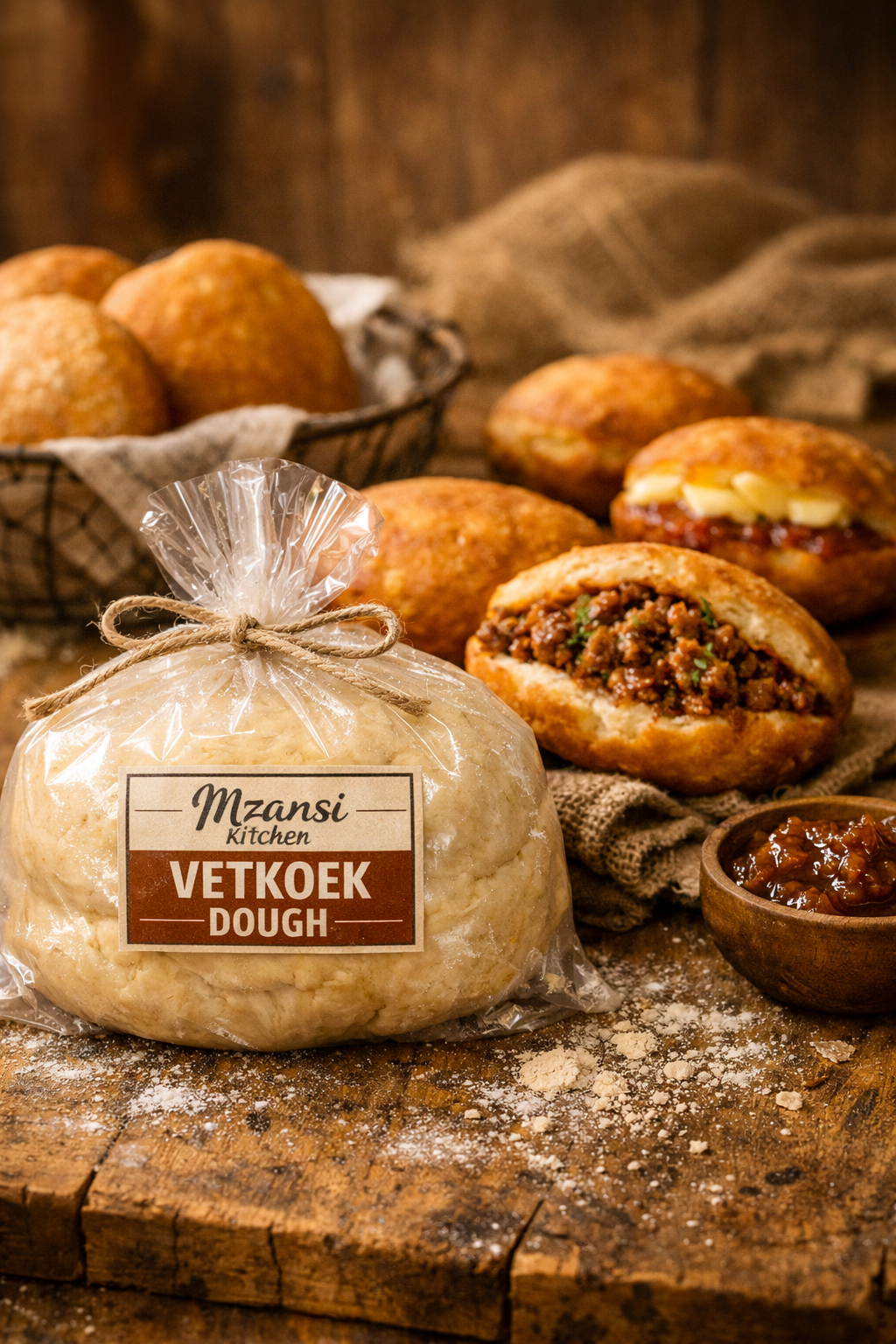 Vetkoek Dough (Ready-to-Fry) Serves 4